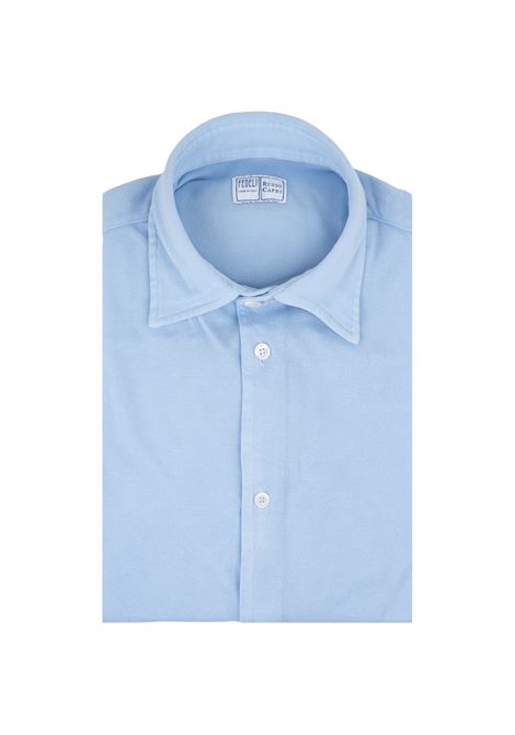 Shirt In Light Blue Cotton Piqu? FEDELI | 0283219