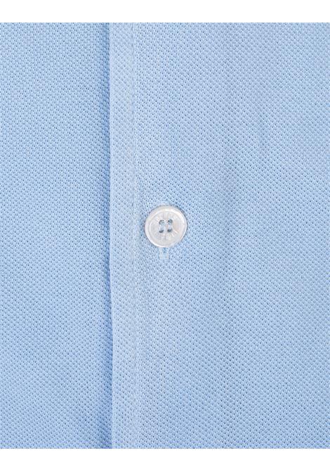 Camicia In Piquet Di Cotone Azzurro FEDELI | 0283219