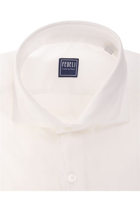Sean Shirt In White Panamino FEDELI | 050741