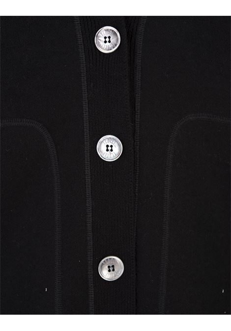 Maxi Cardigan Con Bottoni In Cashmere Nero FEDELI | DI003110001