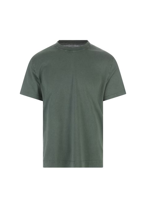 T-Shirt Basic In Cotone Organico Verde Muschio FEDELI | 0103104
