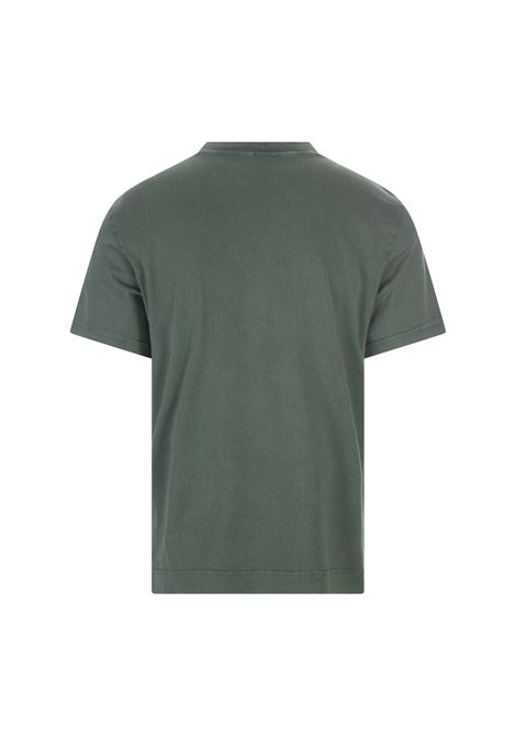 Basic T-Shirt In Moss Green Organic Cotton FEDELI | 0103104