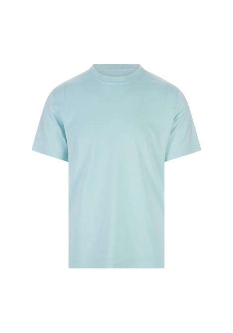 Basic T-Shirt In Aquamarine Organic Cotton FEDELI | 0103156