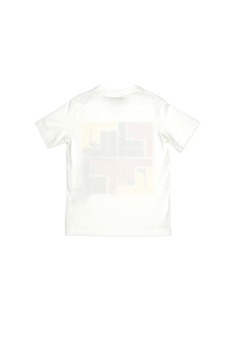 T-Shirt Bianca Con Logo Macropuzzled FENDI KIDS | JUI158-7AJF14OS