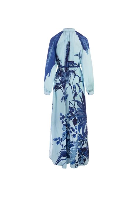 Flowers Blue Arione Long Dress FOR RESTLESS SLEEPERS | AB000761-TE00762110