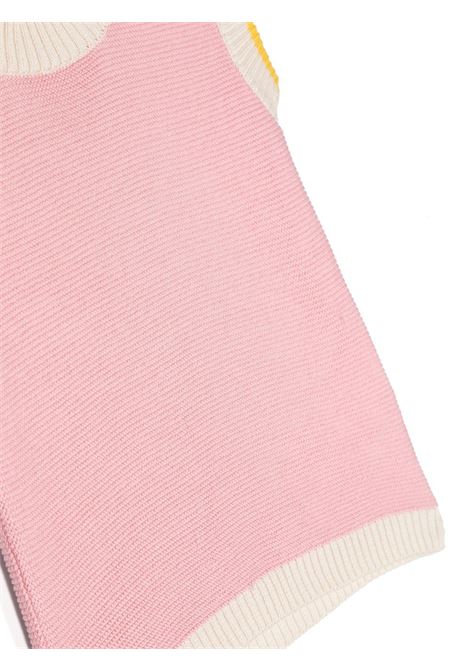 Pink Silk and Cotton Link Stitch Gilet GENSAMI | GIL01-BSUMMER PINK