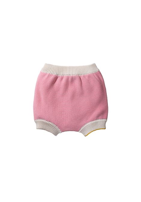 Pink Silk and Cotton Link Stitch Shorts GENSAMI | PT01-BSUMMER PINK