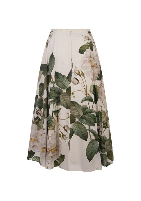 Giant Bloom Midi Skirt In White GIAMBATTISTA VALLI | 24SSSVCA2102-84PRIP014
