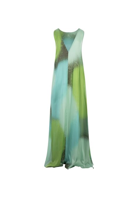 Shaded Green Long Sleeveless Dress GIANLUCA CAPANNOLO | 24EA1197-20028/101/12