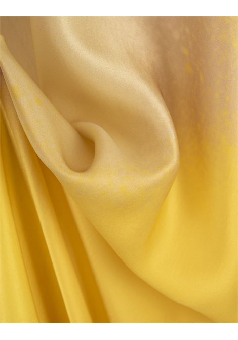 Long Silk Caftan in Shaded Yellow GIANLUCA CAPANNOLO | 24EAL65-20028/103/12