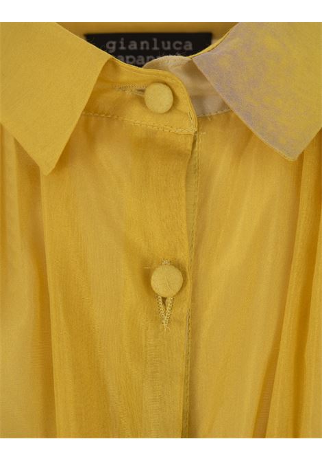 Yellow Silk Shirt with Gathering GIANLUCA CAPANNOLO | 24ET06-10028/103/30
