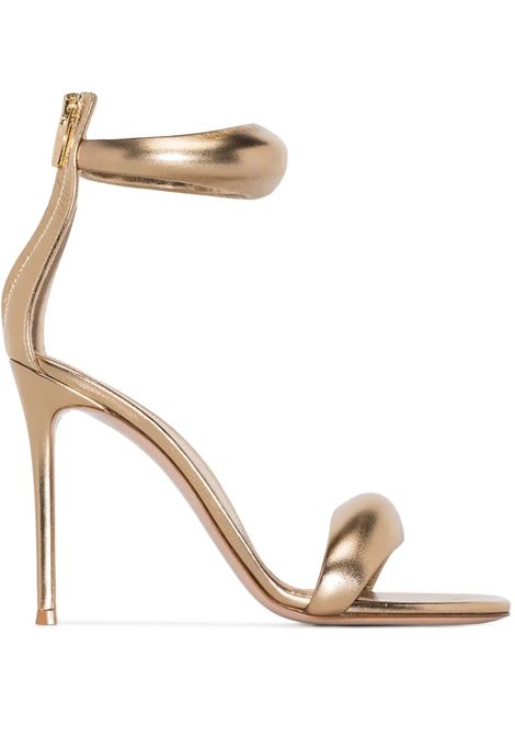 Gold Metallic Nappa Bijoux Sandals GIANVITO ROSSI | G61635.15RICNPSMEKO
