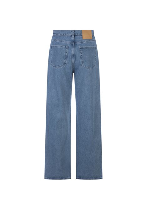 Blue Flare Fit Jeans With Crystals GIUSEPPE DI MORABITO | 008DN-C-23459
