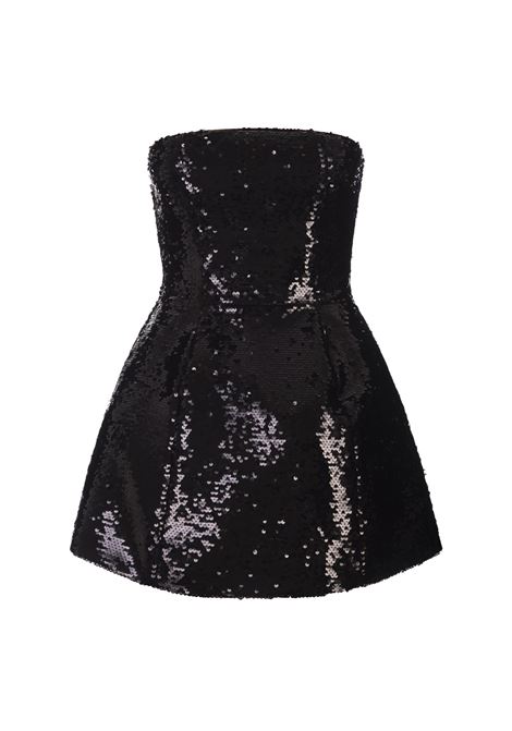 Black Sequin Mini Dress GIUSEPPE DI MORABITO | 02SSDR318-0230999