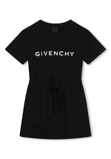 Black GIVENCHY 4G Short-Sleeved Dress GIVENCHY KIDS | H3004009B