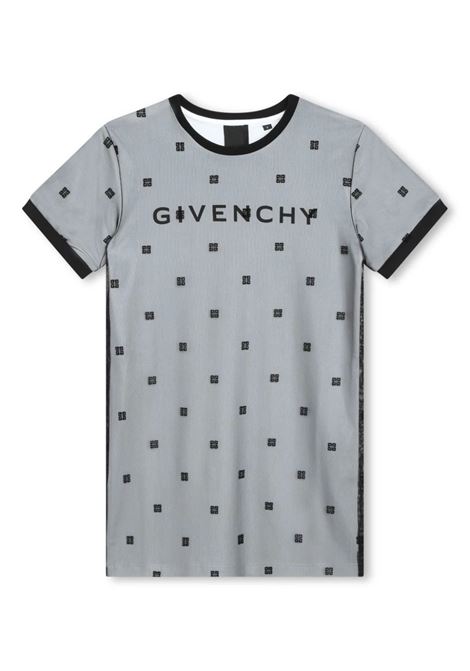 Black Dress With Logo and All-Over 4G Motif GIVENCHY KIDS | H3004809B