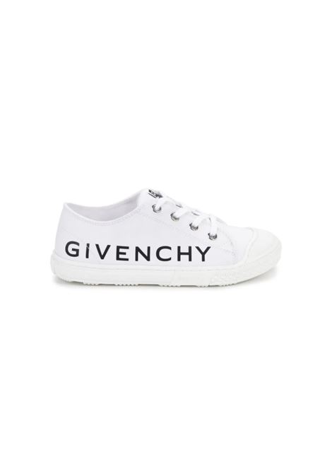 Sneakers Basse Bianche Con Firma GIVENCHY GIVENCHY KIDS | H3010010P