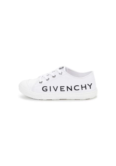 Sneakers Basse Bianche Con Firma GIVENCHY GIVENCHY KIDS | H3010010P