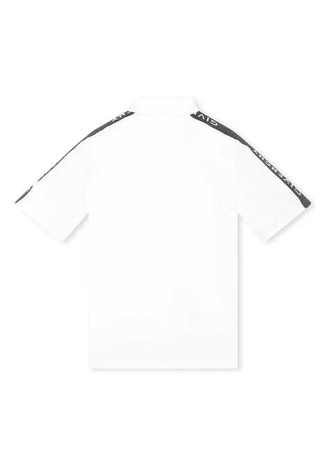 White Shirt With Zip And Logo Bands GIVENCHY KIDS | H3011510P