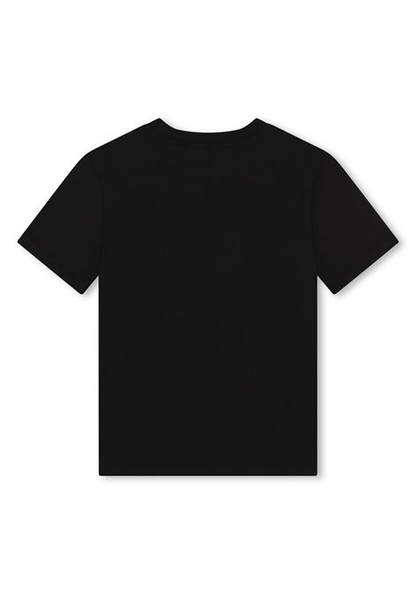 Black 2-Layer T-Shirt With Print GIVENCHY KIDS | H3012009B