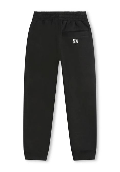 Black Joggers With Arched Logo GIVENCHY KIDS | H3012409B