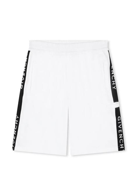 White Shorts With Logo Band GIVENCHY KIDS | H3013510P