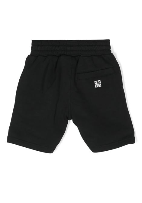 Black Shorts With Arched Logo GIVENCHY KIDS | H3013709B