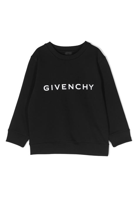 Black Sweatshirt With GIVENCHY 4G Logo GIVENCHY KIDS | H3014709B