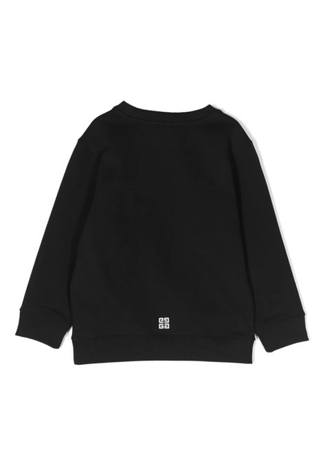 Black Sweatshirt With GIVENCHY 4G Logo GIVENCHY KIDS | H3014709B