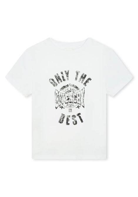 White GIVENCHY Only The Best T-Shirt GIVENCHY KIDS | H3016310P