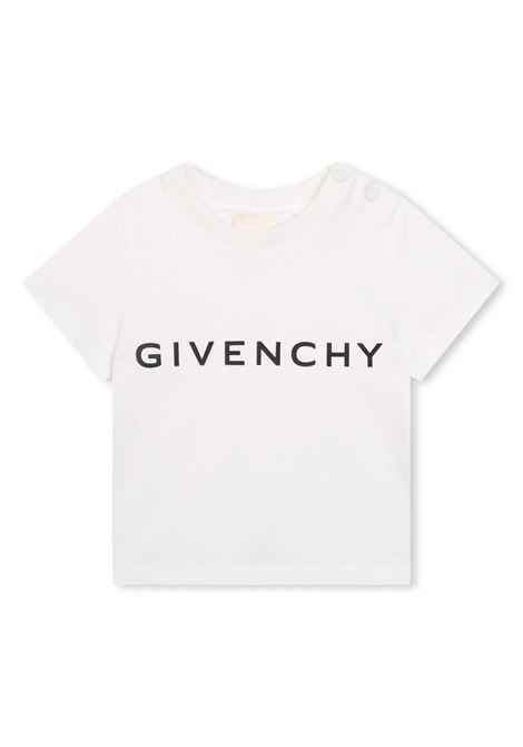 White GIVENCHY 4G T-Shirt GIVENCHY KIDS | H3021510P