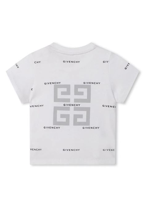 White T-Shirt With GIVENCHY Motif GIVENCHY KIDS | H30218N50