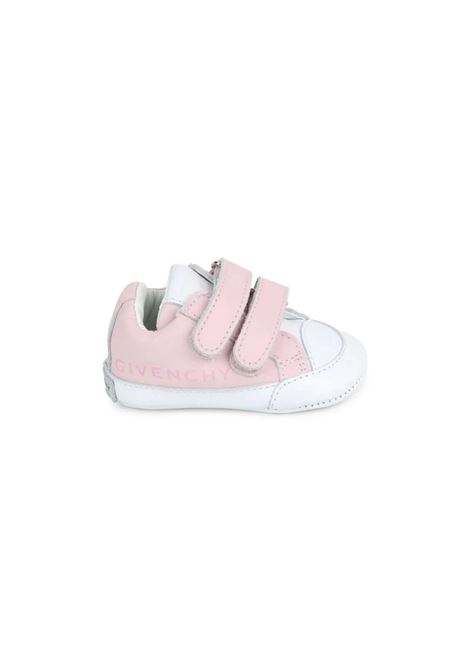 Pink and White Sneakers With Logo GIVENCHY KIDS | H3022844Z