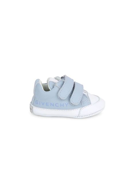 Light Blue and White Sneakers With Logo GIVENCHY KIDS | H30228771