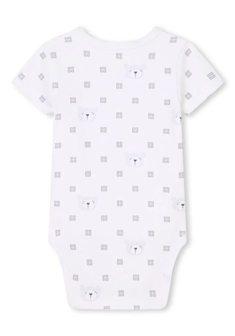 Set 2 White Bodysuits With Print GIVENCHY KIDS | H3023310P