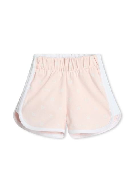 White and Pink Set With T-Shirt, Shorts and Bandana GIVENCHY KIDS | H3023744Z