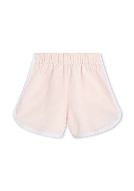White and Pink Set With T-Shirt, Shorts and Bandana GIVENCHY KIDS | H3023744Z