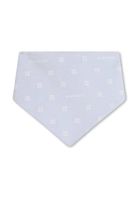 White and Light Blue Set With T-Shirt, Shorts and Bandana GIVENCHY KIDS | H30237771
