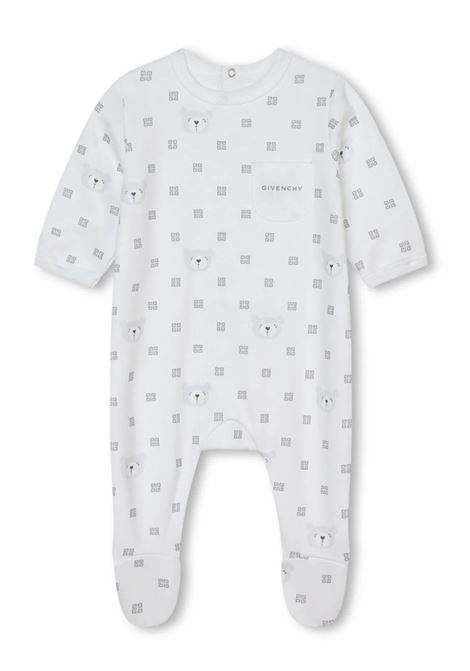 Gift Set With Pyjamas, Bib and Trousse in 4G Cotton GIVENCHY KIDS | H3026610P