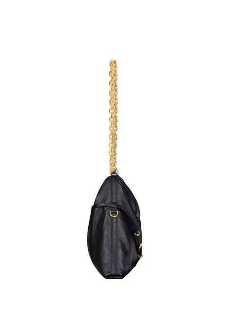 Voyou Chain Medium Bag In Black Leather GIVENCHY | BB50Y4B1KR001