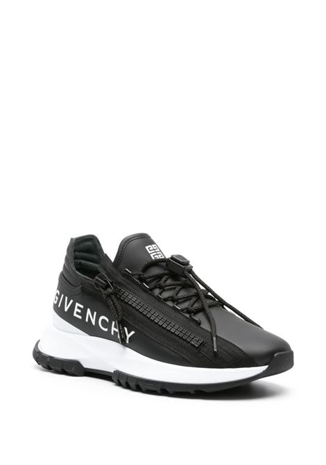 Specter Running Sneakers In Black Leather With Zip GIVENCHY | BE003YE1WV004