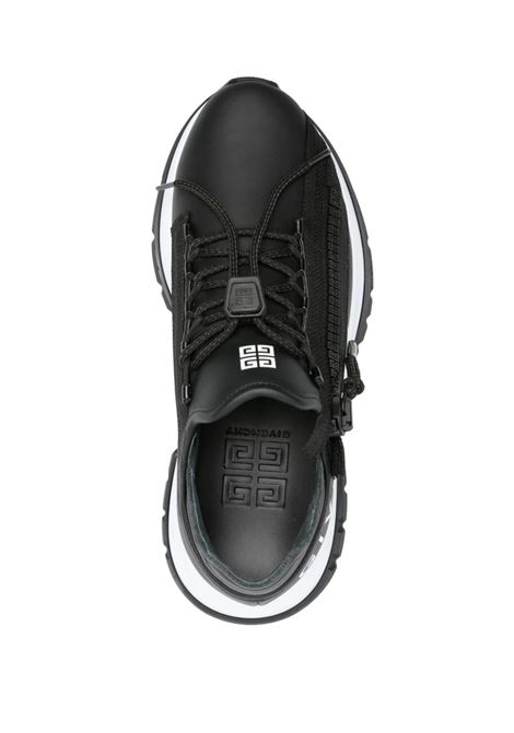 Specter Running Sneakers In Black Leather With Zip GIVENCHY | BE003YE1WV004