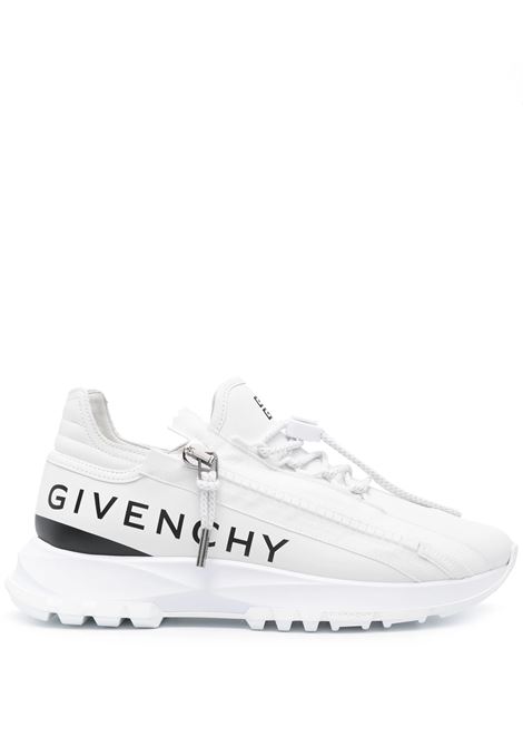 Sneakers Da Running Spectre In Pelle Bianca Con Zip GIVENCHY | BE003YE1WV116