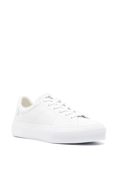 Sneakers City Sport In Pelle Bianca GIVENCHY | BH005VH118100