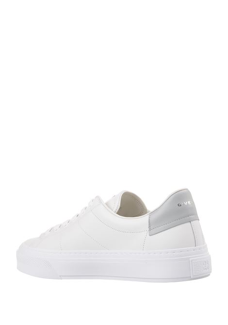 White/Grey Leather City Sport Sneakers GIVENCHY | BH005VH118117