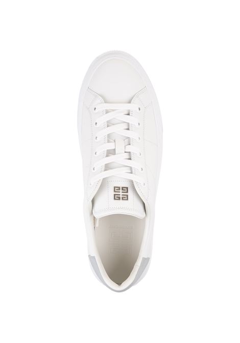 White/Grey Leather City Sport Sneakers GIVENCHY | BH005VH118117