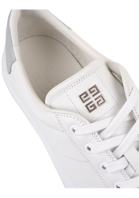 Sneakers City Sport In Pelle Bianca/Grigia GIVENCHY | BH005VH118117