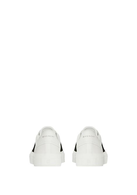 White City Sport Sneakers With Black GIVENCHY Band GIVENCHY | BH005XH14X116