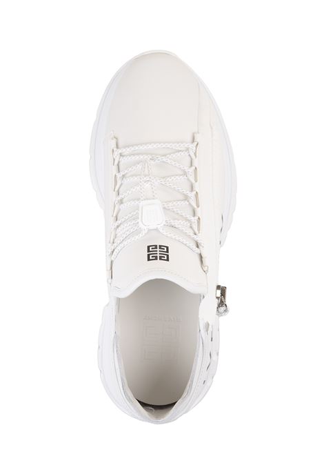 Specter Running Sneakers In White Leather With Zip GIVENCHY | BH009BH1LL100
