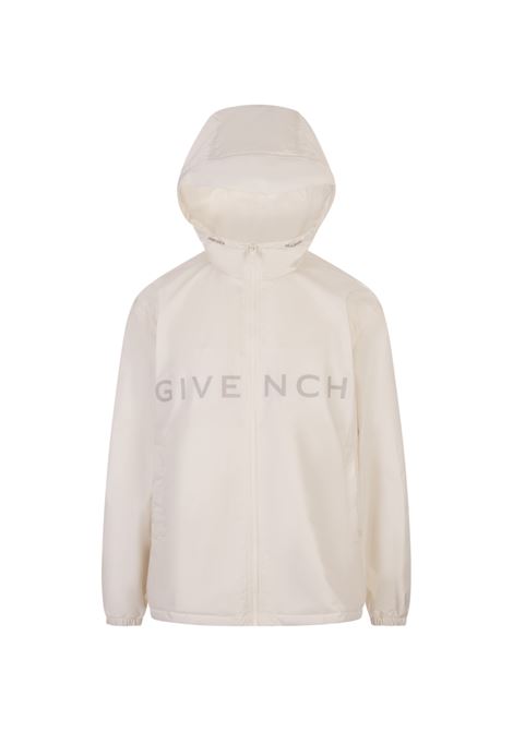 Off White Technical Fabric Windbreaker Jacket GIVENCHY | Outwear | BM011313YT130